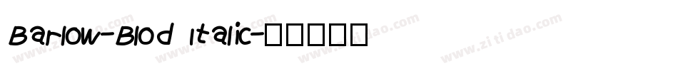 Barlow-Blod Italic字体转换